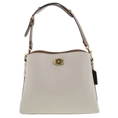 COACH コーチ ウィロウ ハンドバッグ カラーブロック C2590 レディース レザー ホワイト アイボリー 中古