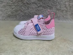 140 アディダス SUPERSTAR メッシュ キッズ ジュニア 子供 スポーツ スニーカー 中古 靴