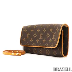 LOUIS VUITTON ポシェット・ツインGM M51852 バッグ ポシェット ミニバッグ ショルダーバッグ ブラウン レディース