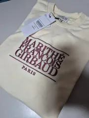 マリテフランソワジルボー ショート スウェット オートミール M (新品)