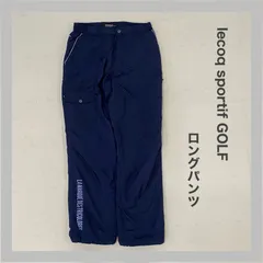 Iecoqsportif GOLF COLLECTION　ルコック スポルティフ　ルコック　ルコックゴルフ　ロングパンツ　シャカシャカ　ロゴ刺繡　スポーツ　デサント　ゴルフ　L