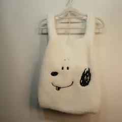 スヌーピー ボア フリース エコバッグ アイボリー 61031