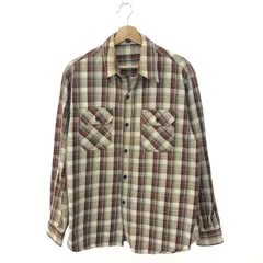 LEVI'S RED TAB リーバイスレッドタブ 長袖シャツ サイズL コットン/チェック柄 90ｓ   ブラウン メンズ / 240001180809