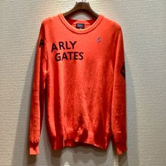 パーリーゲイツ PEARLY GATES カシミヤ混 ロゴ ニット セーター ゴルフウエア オレンジ [S] メンズ 053-1170005 F1203/T15