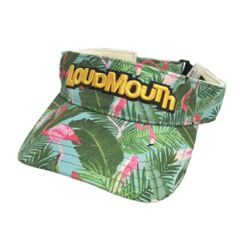 LOUD MOUTH ラウドマウス  サンバイザー フラミンゴグロッド 柄 グリーン系  [240101598279] ゴルフウェア ストスト