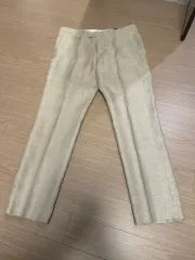 H&M リネン ベージュ スーツ パンツ