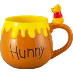 ☆ くまのプーさん/ファニーフェイス ☆ キャラクター フィギュア付きマグ マグカップ キャラクター 可愛い マグ まぐ カップ フィギュア付きマグ コップ おもしろグッズ 食器 おしゃれ サンアート おもしろ食器 のっかりフィギュア付き グッズ かわいい