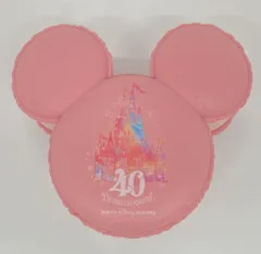 東京ディズニーリゾート スーベニアケース TDR40周年 Dream-Go-Round マカロン(ピンク) 40周年