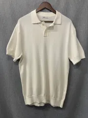ZARA アイボリー ニット ポロ 半袖