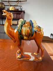 箱付】中国美術 仿唐三彩 馬 置物 陶器 伝統工芸品 - メルカリ