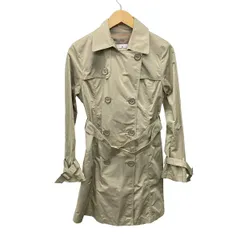 COURREGES(クレージュ) トレンチコート サイズ40 M レディース美品  カーキベージュ 春・秋物