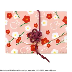 【平日13時までに決済完了で当日出荷】【2026年新作】【和雑貨】ミッフィー　御朱印帳ポーチ（ふくさ型）　梅 紅梅 白梅　ST-IMF0037 ご朱印帳入れ 朱印帳ケース【ST】