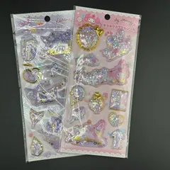 日本正規品 ケイカンパニー キラキラカプセルシール クロミ マイメロディ 2種セット サンリオ