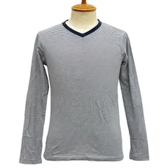 【トゥモローランド TOMORROW LAND】ボーダーTシャツ カットソー 長袖 S 白×黒