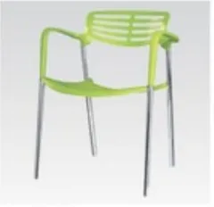 【傷・汚れなし】チェア肘アリ グリーン　※倉庫引取のみ