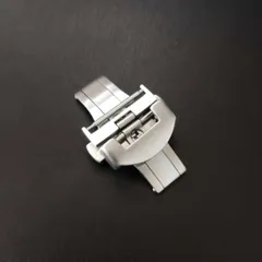 20mm 腕時計 修理交換用 Dバックル クラスプ 取付幅 マット サテン シルバー 【対応】パネライ PANERAI