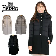 ヘルノ ダウン ウール 切り替え レディース HERNO 2023AW コート PI001759D PI001565D herno 異素材 