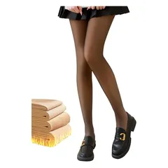 [ＣＨＡＭＯＫＡ] タイツ 裏起毛 ストッキング 極暖 美脚 80/150/220/320g厚手 レディース 防寒タイツ 美尻 フェイクタイツ 伸縮性 着圧タイツ 肌色 黒 グレー コーヒー 冬秋 -15～25℃適用 (珈琲透け感タイツ, 80g(15℃~ 0