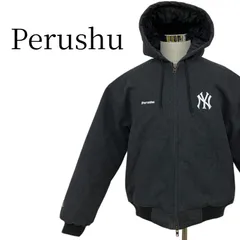 ★美品 Perushu ペルーシュ 黒 長袖 パーカー M PSP21-15のサムネイル
