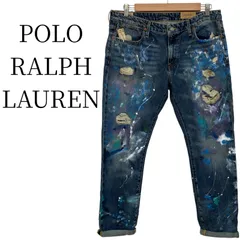 ★美品 POLO RALPH LAUREN ポロ ラルフ ローレン 青 デニム・ジーンズ（ストレート） M PSP21-09