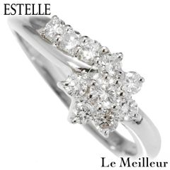 エステール ESTELLE リング SIクラス 指輪 ダイヤモンド 0.47ct プラチナ Pt900 13号 中古 プレラブド 返品OK