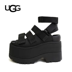 UGG アグ サンダル GOLDENRISE ゴールデンライズ 1167431 靴 かわいい 春夏  ラップサンダル 厚底 靴 ブラック 3way