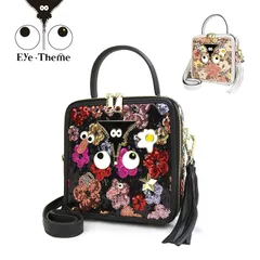 EYE THEME【アイテーマ】スクエア スパンコール 2wayバッグ　ET2799 レディース バッグ ハンドバッグ ショルダーバッグ おしゃれ かわいい 大人 個性的 女性 斜め掛け