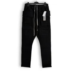 【新品】Rick Owens DRKSHDW リックオウエンス ダークシャドウ  Creatch Cargo Drawstring ブラック ジーンズ カーゴパンツ L メンズのサムネイル
