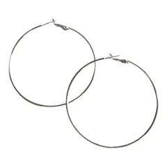 ビッグ　フープピアス　シルバー【両耳セット】