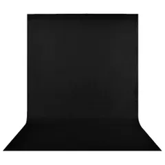 【人気商品】Hemmotop 背景布 黒 布 暗幕 ブラック 1.5m x 2.0m ポール対応 バックグラウンド ポリエステル バックスクリーン 150 x 200 cm 背景紙 写真撮影用 布バック 人物 商品 ビデオ スタジオ用