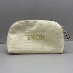 新品未使用　Christian Dior クリスチャンディオール　化粧ポーチ　コスメ　マルチポーチ　小物入れ　収納　2024ホリデー　ツイード生地　ロゴ　星　スター　ゴールド