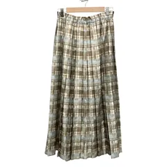 theory luxe(セオリーリュクス) ロングスカート サイズ038 M レディース - ライトブルー×カーキ×白 マキシ丈/チェック柄