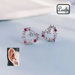 ハートピアス ジルコニア ピンク シルバー お守り 恋愛 結婚 幸福 ラッキーアイテム レディース プレゼント バレンタイン ギフト 2026 春 卒業式 入学式 女子会 デート 大人可愛い 上品 アクセサリー ピアス 送料無料 即購入OK 最短当日〜翌日発送