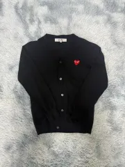 コム・デ・ギャルソン レッドワッペン カーディガン L