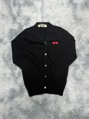 コム・デ・ギャルソン ダブルワッペン カーディガン L