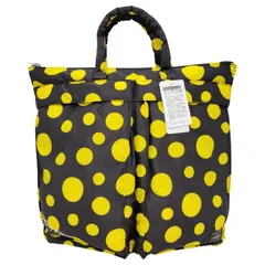 【中古美品】XLARGE エクストララージ × PORTER ポーター × YAYOI KUSAMA 草間彌生 2WAY HELMET BAG ヘルメット バッグ ドット柄 コラボ 鞄 カバン 【188-251219-ay-10-izu】