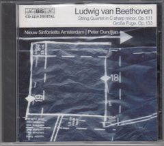 [CD/Bis]ベートーヴェン:弦楽四重奏曲第14番嬰ハ短調Op.131&大フーガ変ロ長調Op.133/ピーター・ウンジャン&新アムステルダム・シンフォニエッタ