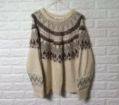 ニコアンド ノルディック ニット 出品