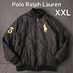 Polo Ralph Lauren ポロラルフローレン 秋冬 中綿 キルティング ブルゾン ジャケット 黒 XXL 3L メンズ ビッグポニー刺繍 ナンバリング