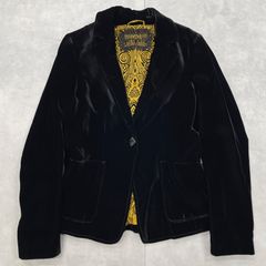 ETRO エトロ テーラードジャケット ベルベット ベロア 裏地総柄