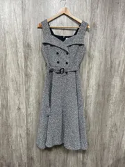 sheller シェリエ　ツイードワンピース sheller シェリエ】 ボックスプリーツツイードドレス box pleats tweed