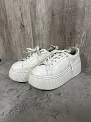 ZARA ザラ 厚底 プラットフォーム スニーカー size37/白 ■■ レディース