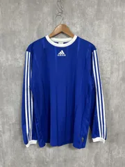 adidas アディダス ワンポイント 刺繍 ロゴ ピステ sizeM/青 ◆■ メンズ