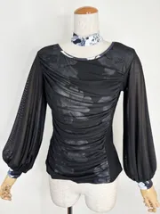 TID 社交ダンストップス レオダートタイプ ツバキのボタン 黒 オーダー