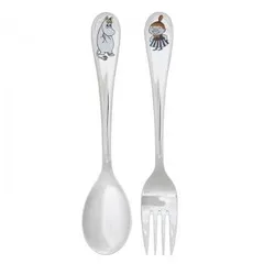 （A） Moomin ムーミン カトラリー ベビーセット スノークのおじょうさん＆リトルミイ 1009277   グッズ キャラクター ブランド 雑貨 可愛い おしゃれ レディース 女性 キッズ 子供 プレゼント