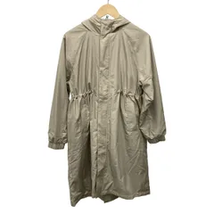 UNDER ARMOUR(アンダーアーマー) コート レディース美品  - グレーベージュ 長袖/ジップアップ/フード付き/春/秋