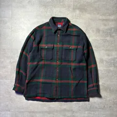 OLD GAP　ウールシャツジャケット メンズ 厚手 チェック柄 　L