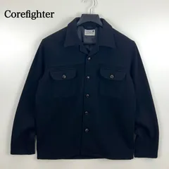 Corefighter 00s archive WOOL melton OC shirts jacket L コアファイター アーカイブ ウールメルトン 開襟 オープンカラー シャツジャケット ストリートのサムネイル