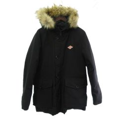 DANTON DT-A0029 LASブラック ファー付きダウンジャケット ダントン DANTON DT-A0029 LAS FAKE FUR HOODED DOWN JACKET ダウン