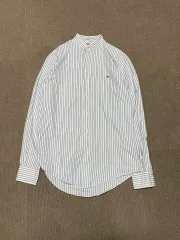 9 00s PRL ポロラルフローレン バンドカラー ストライプ シャツ J02722